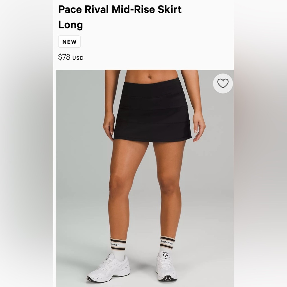 Pace Rival Mid-Rise Skirt. Black color, size 4, barely worn